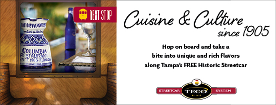 Next stop, Cuisine and Culture. Enjoy all of the best restaurants and attractions that Downtown Tampa and Ybor City have to offer on the FREE TECO Line Streetcar!